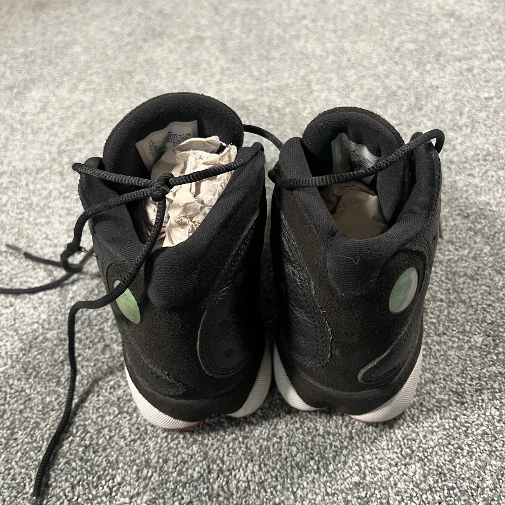 Air Jordan 13 Retro Playoffs 2023 GS Black Red Youth 5.5Y Shoes 414571-062